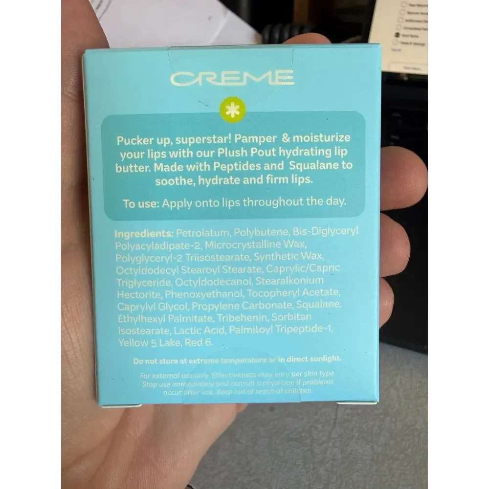 The Creme Shop Plush Pout Hydrating Lip Butter Original NEW UNOPENED